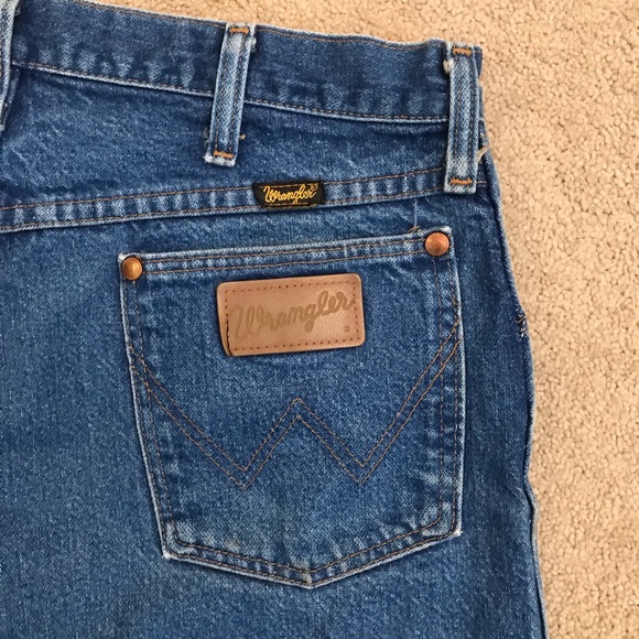 Vintage Wrangler Denim Shorts Cut Offs Mens 30 31 Waist Altered Jeans USA Made - Picture 2 of 8